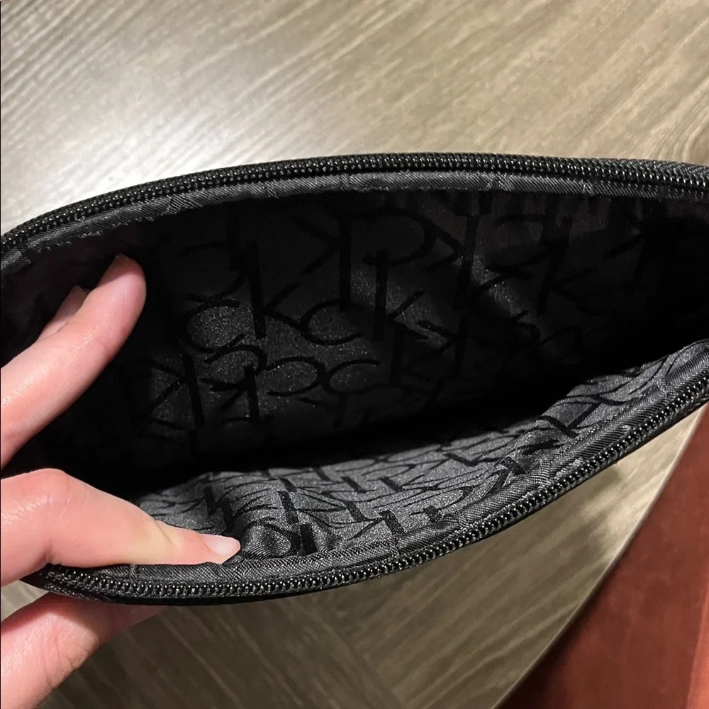 Calvin Klein Monogram Gray Tablet Bag